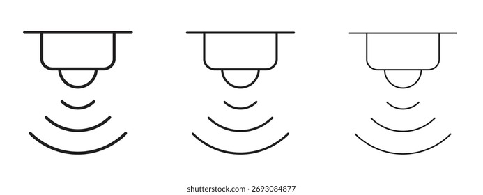 Sensor icon symbol. Linear style sign for mobile concept