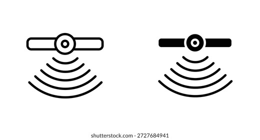 Sensor icon symbol logo graphic design element. EPS10
