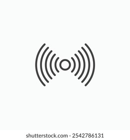 Sensor icon in thin outlined.