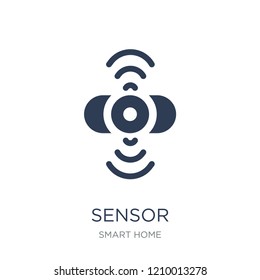 Sensor Icon. Trendy Flat Vector Sensor Icon On White Background From Smart Home Collection, Vector Illustration Can Be Use For Web And Mobile, Eps10