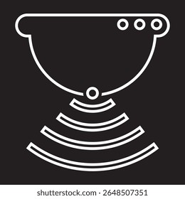 Icono del sensor. Concepto de logotipo de Sensor de moda sobre fondo blanco de colección smarthome. Adecuado para su uso en App de Web, App móviles y medios impresos.