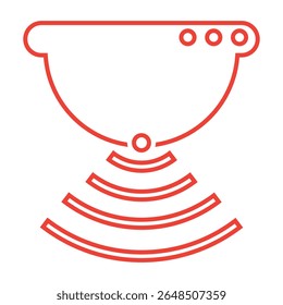 Icono del sensor. Concepto de logotipo de Sensor de moda sobre fondo blanco de colección smarthome. Adecuado para su uso en App de Web, App móviles y medios impresos.