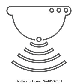 Icono del sensor. Concepto de logotipo de Sensor de moda sobre fondo blanco de colección smarthome. Adecuado para su uso en App de Web, App móviles y medios impresos.