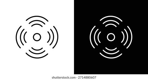 Sensor icon in trendy stroke liner style. Set of Website icon vector.