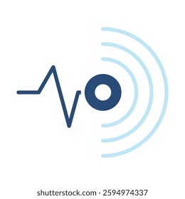 Sensor Icon Two Color Style. Vector Illustration For Graphic Design