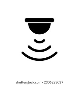 Sensorsymbol, Vektorgrafik. Sensorsymbol einzeln auf weißem Hintergrund, Sensorsymbol.eps
