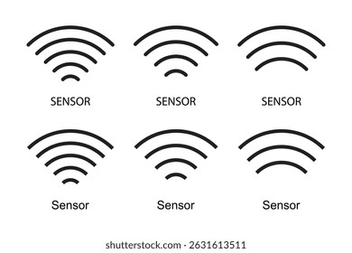 Conjunto de iconos de sensor para la Tecnología moderna.