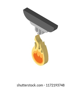 Sensor isometric left top view 3D icon