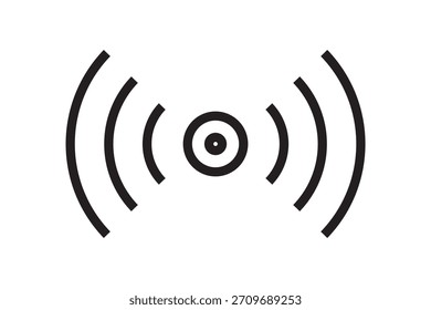 Icono lineal del sensor. Concepto moderno del logotipo del sensor en el fondo blanco de la colección de Smarthome