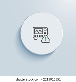 Sensor Monitoring Icon vector design