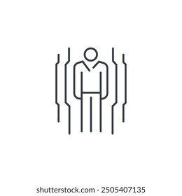 Sensor movent icon, vector illustration
