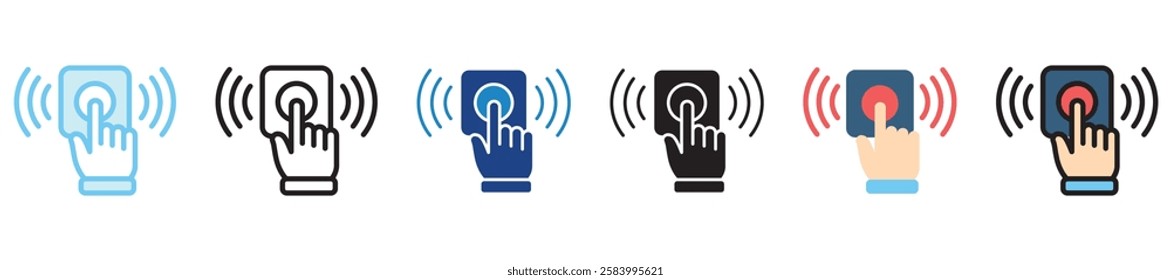 Sensor multi-style icon, outline, flat, glyph, dual tone, line color. use for UI, UX, app and web development, digital or print. for digital industry, education, technology.