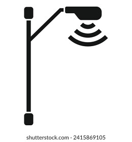 Sensor road control icon simple vector. Safety system. Drive safe