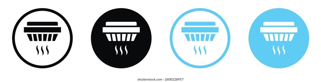 Sensor smoke icon collection. vector illustration set