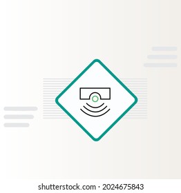 sensor technology icon vector design