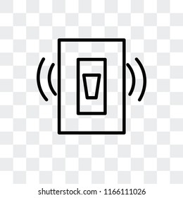 Sensor vector icon isolated on transparent background, Sensor logo concept
