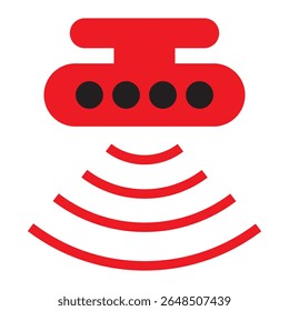 Sensor vector icon isolated on transparent background, Sensor logo concept