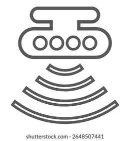 Sensor vector icon isolated on transparent background, Sensor logo concept