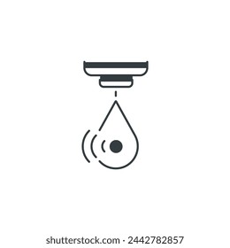 Sensor water icon, vector illustration