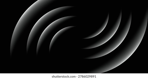 sensor waves set icon on grid transparent, ripple white color, sound wave light effect, radar and sonar digital technology, vector illustration