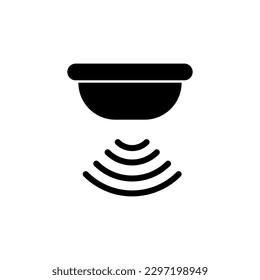 Sensor waves signal icon illustration on white background..eps