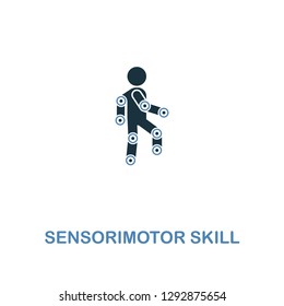 Sensorimotor Skill icon in two colors design. Premium style design from artificial intelligence collection. UX and UI. Pixel perfect sensorimotor skill icon including including logo, branding.