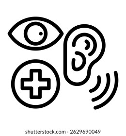 Sensorineural Icon Element For Design