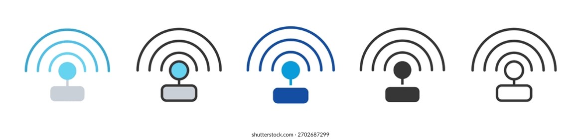 sensors icon set multi style various collection