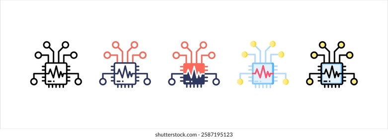 Sensors Multi style Icon Set