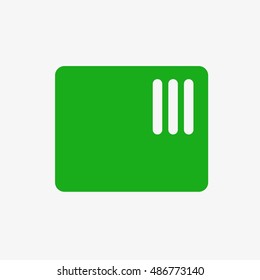 Sensors option in smart home. Flat design vector illustration. Isolated on white background