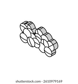 sensory beads fidget toy isometric icon vector. sensory beads fidget toy sign. isolated symbol illustration