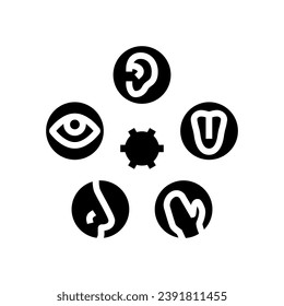 sensory integration occupational therapist glyph icon vector. sensory integration occupational therapist sign. isolated symbol illustration