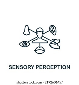 Sensory Perception Icon. Line Simple Personality Icon For Templates, Web Design And Infographics