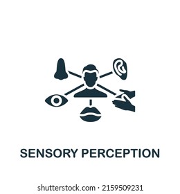 Sensory Perception Icon. Monochrome Simple Personality Icon For Templates, Web Design And Infographics