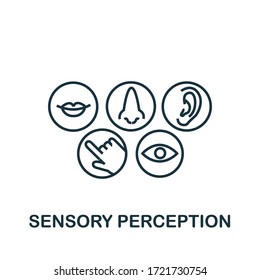 Sensory Perception Icon From Personality Collection. Simple Line Sensory Perception Icon For Templates, Web Design And Infographics