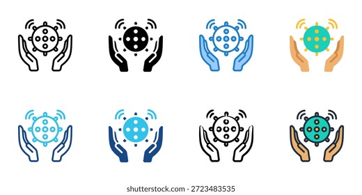 Sensory play icons set multiple style collection. Editable stroke 
