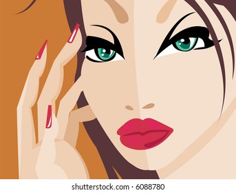 Sensual brunette