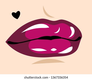 Sensual female lips