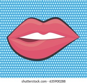 sensual lips icon