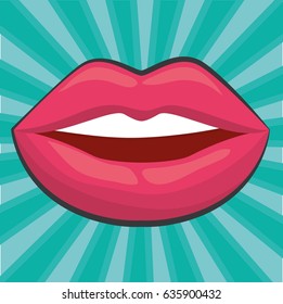 sensual lips icon