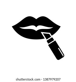 Sensual Lips Icon Vector Illustration
