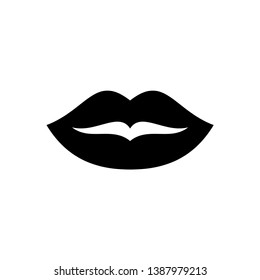 Sensual Lips Icon Vector Illustration