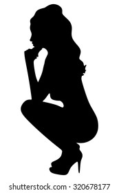 Girl Crouching Images, Stock Photos & Vectors | Shutterstock