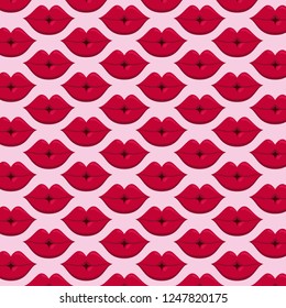 sensuality female lips pattern