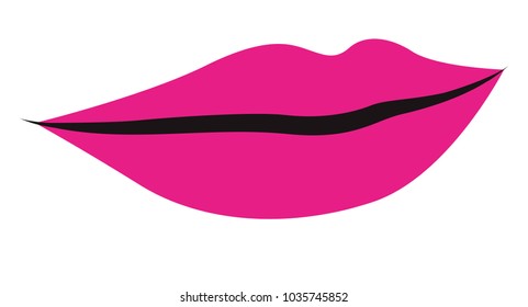 sensuality lips isolated icon