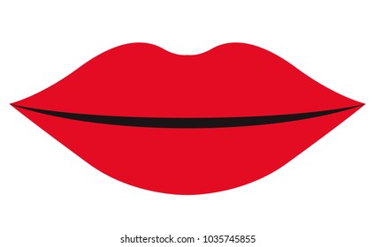 sensuality lips isolated icon