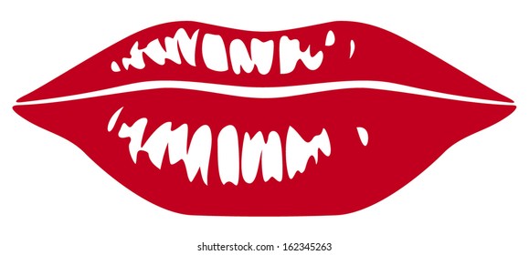 sensuality lips (red lipstick)