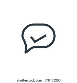 Sent icon. chat icon