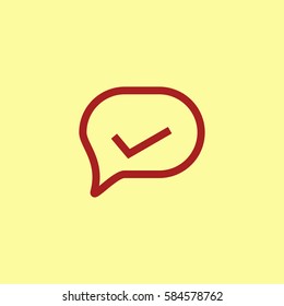 Sent icon. chat icon