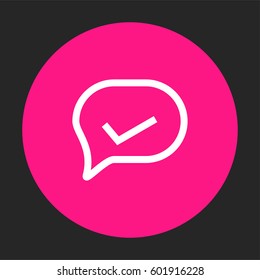 Sent icon. chat icon